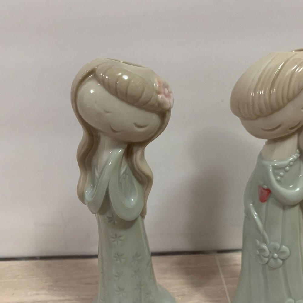 Vintage Made In Japan Cute Japanese Girls Bud Vases EUC - Picture 4 of 11